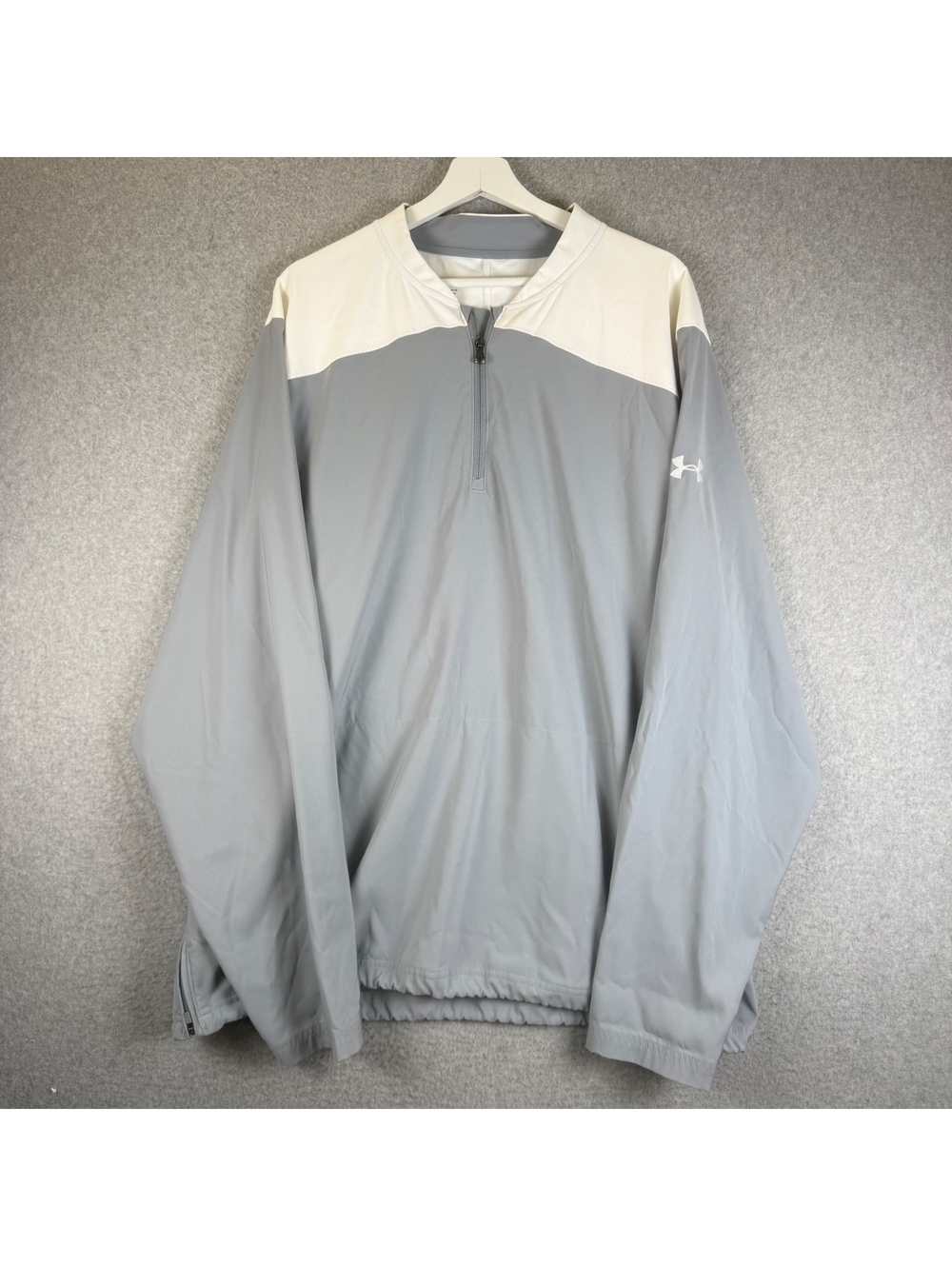Under Armour Men’s Loose Fit Full-Zip Windbreaker Jacket Gray Size XXL 2XL